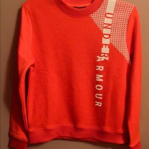 Brand new orange under armor sweatshirt.